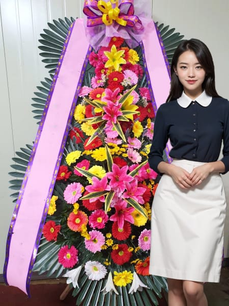 해군호텔W웨딩홀 3단화환 기본형