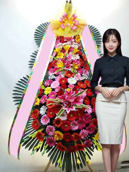 해군호텔W웨딩홀 3단화환 고급형